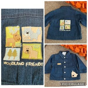❗️Vintage Buster Brown Woodland Friends Embroidered Jean Jacket❗️